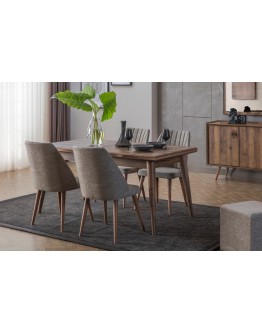 Arya ceviz yemek masa takımı